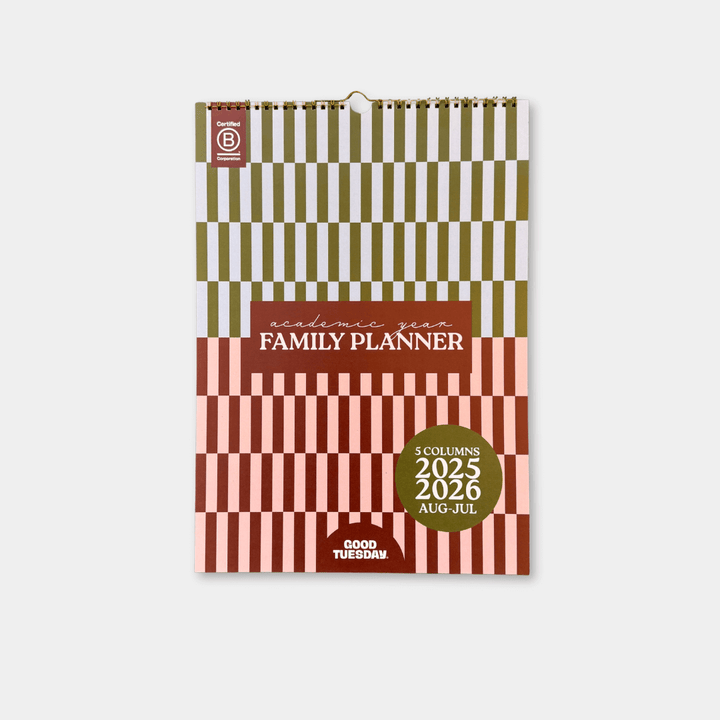 Boho 2025-2026 Family Planner Calendar