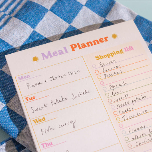 A5 Colourful Weekly Meal Planner