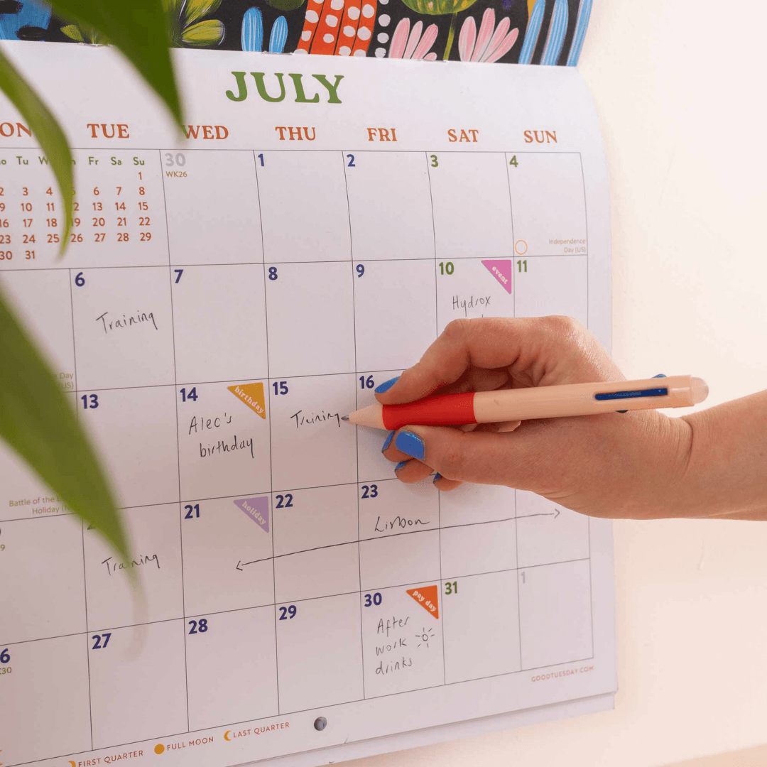 2027 Folk Art Plant Scapes Wall Calendar