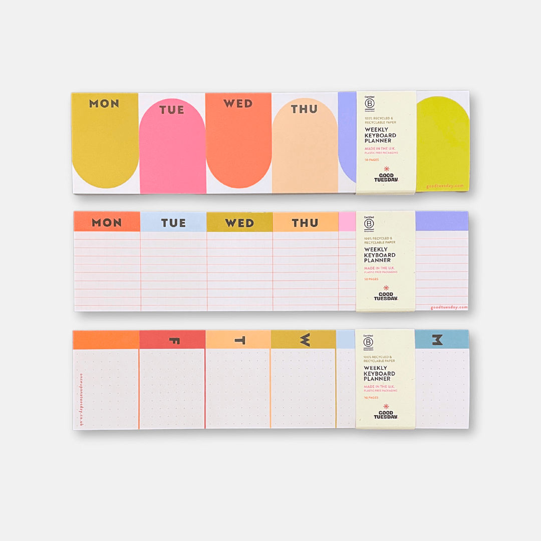 Keyboard Weekly Planner Pads