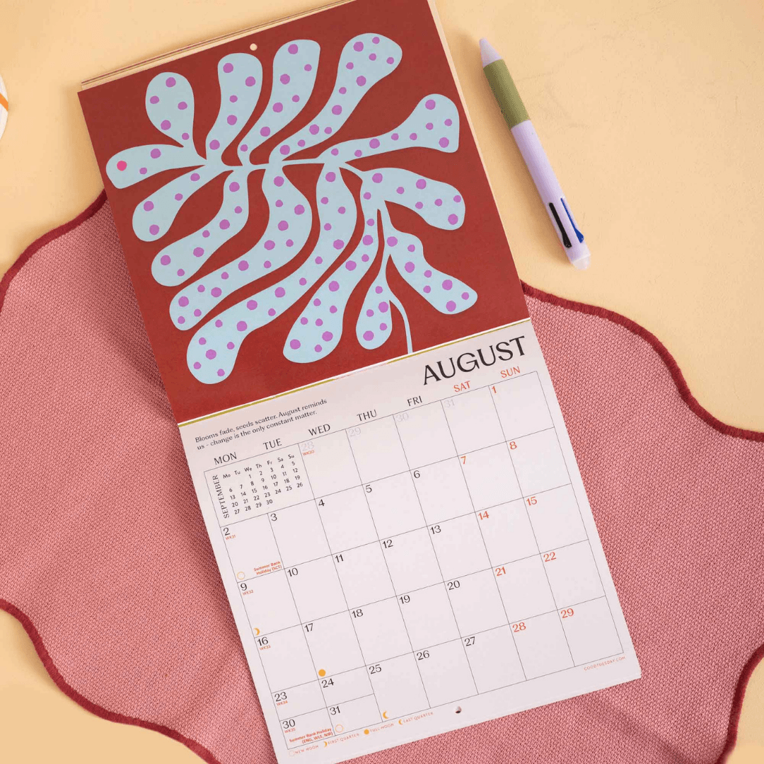 2027 Les Fleurs Compact Wall Calendar