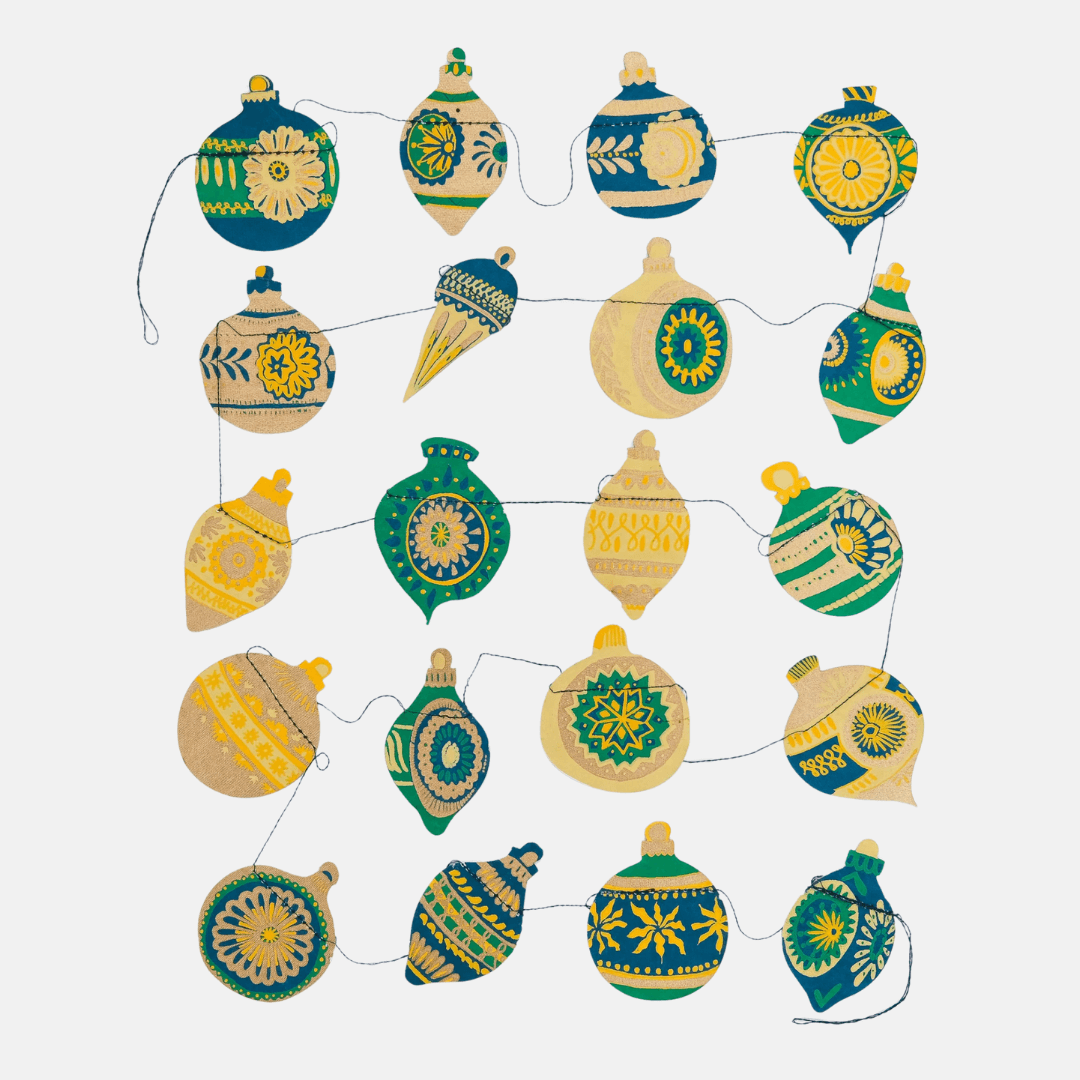 Christmas Bauble Paper Garlands