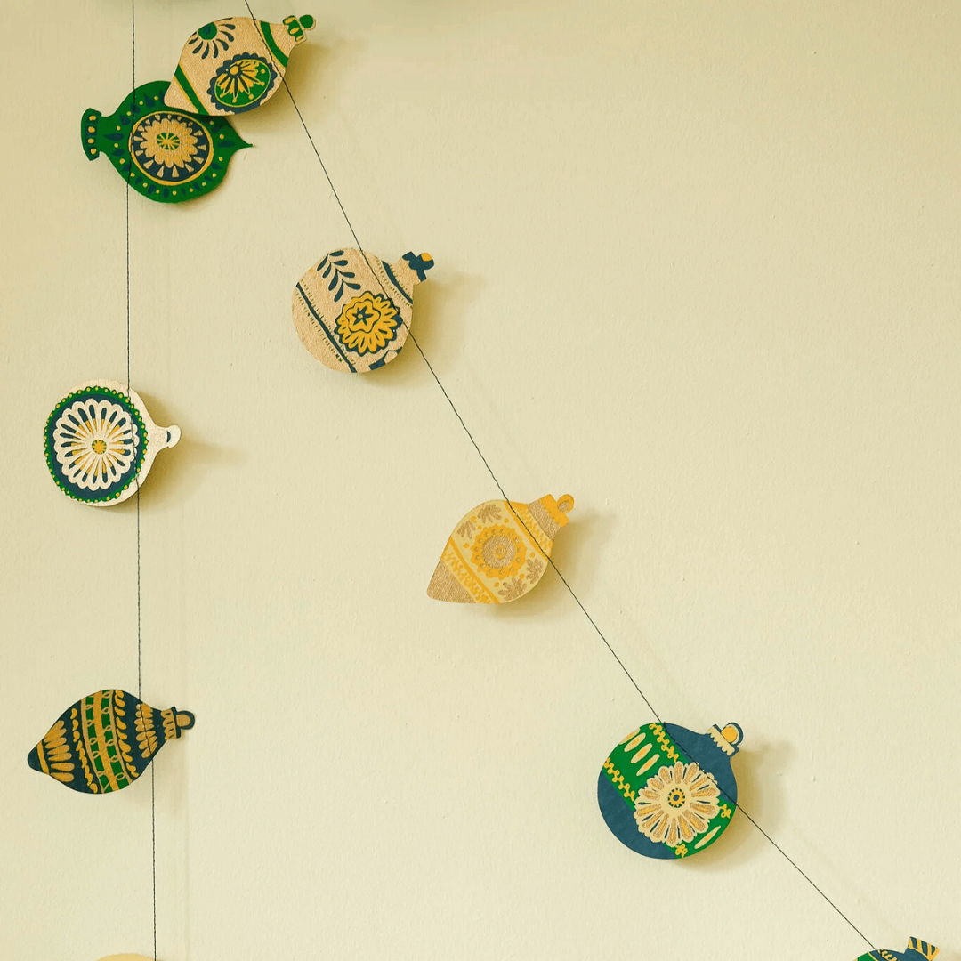 Christmas Bauble Paper Garlands