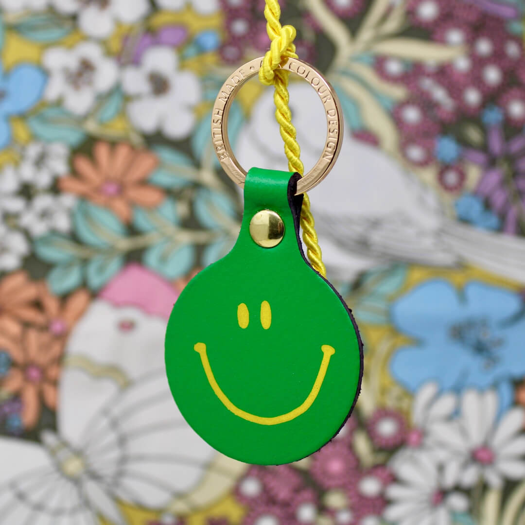 Feeling Lush Smiley Face Key Ring