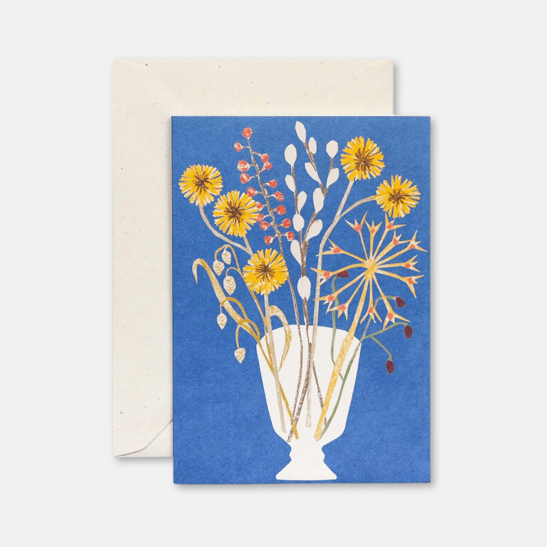 Glass Vase Greetings Card