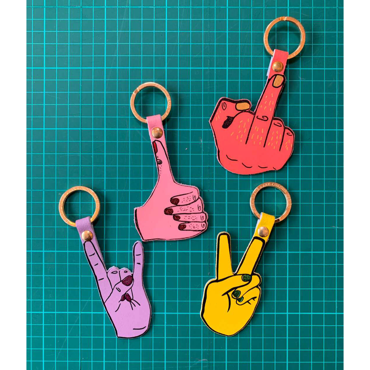 Hand Sign Key Rings