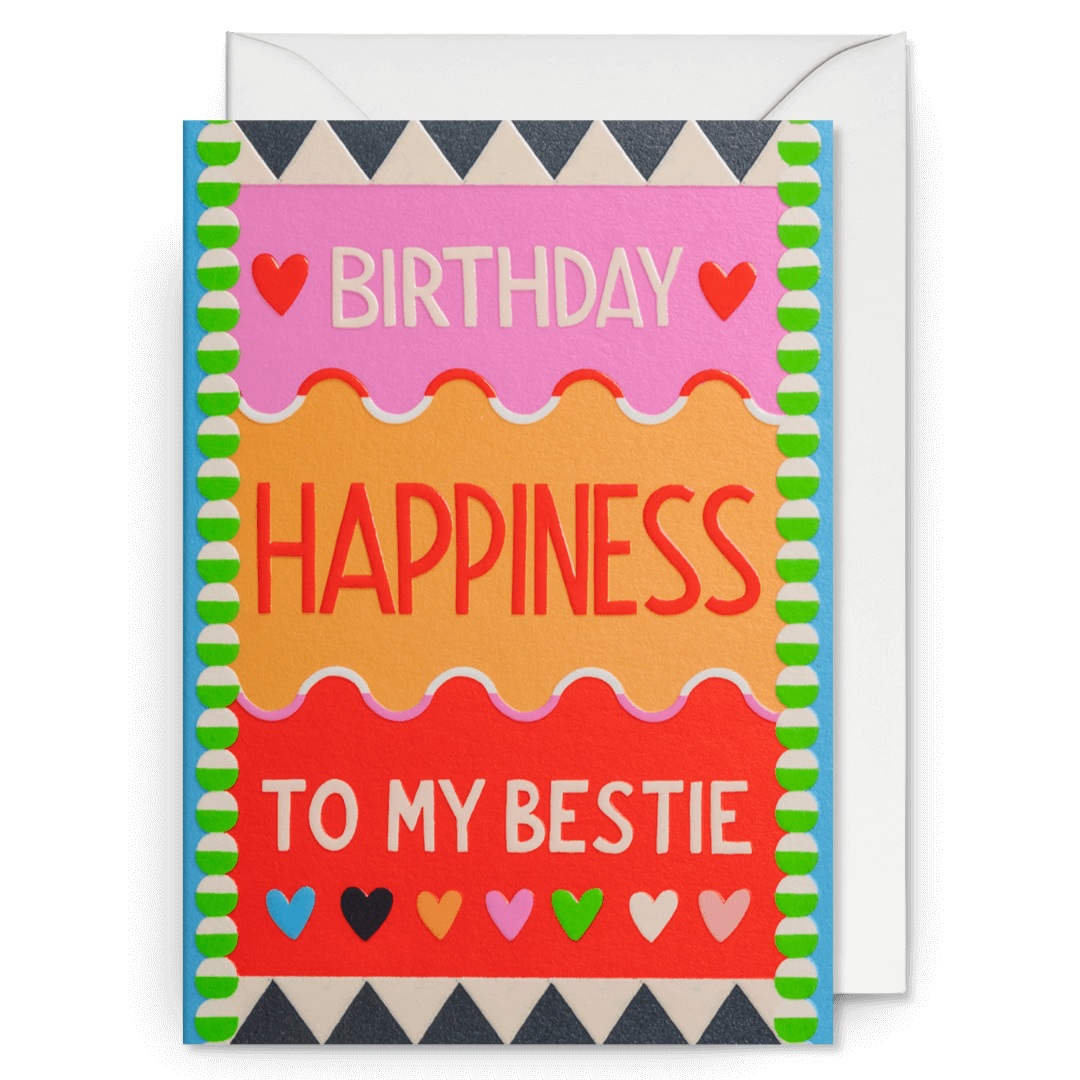 Happy Birthday Bestie Greetings Card