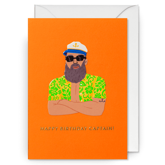 Happy Birthday Captain Greetings Card