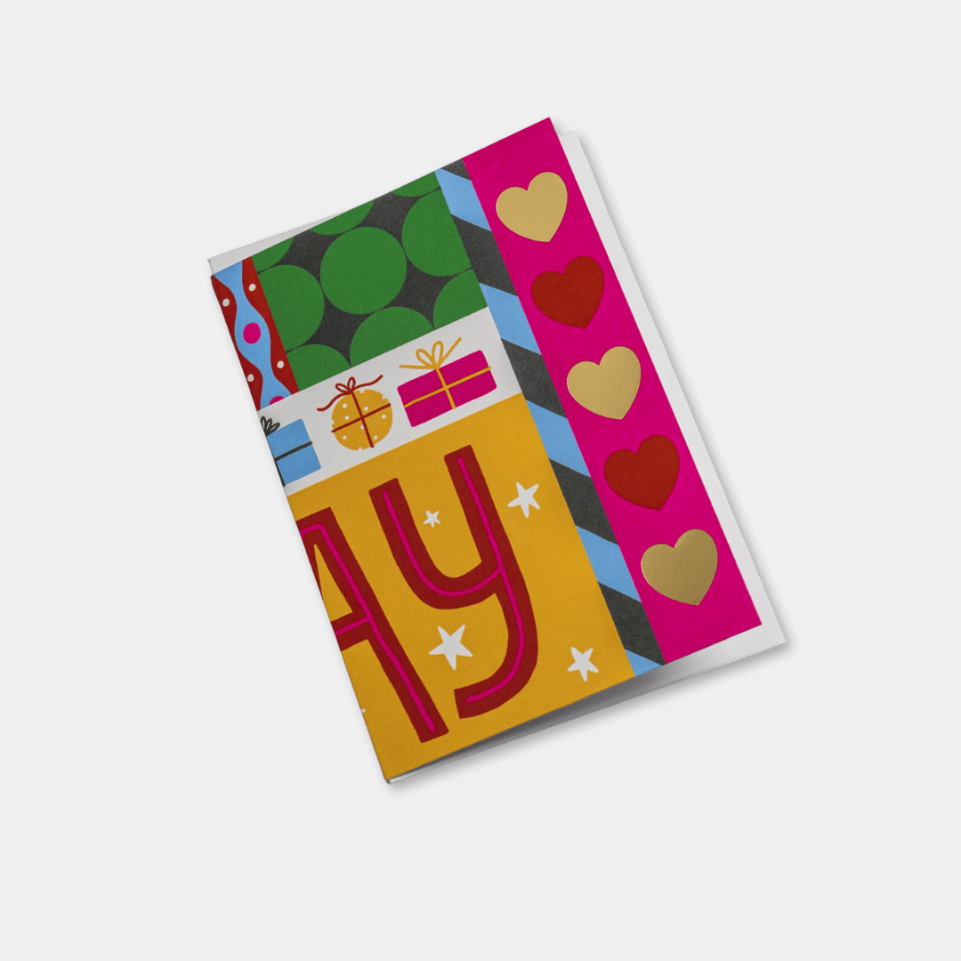 Happy Birthday Concertina Greetings Card