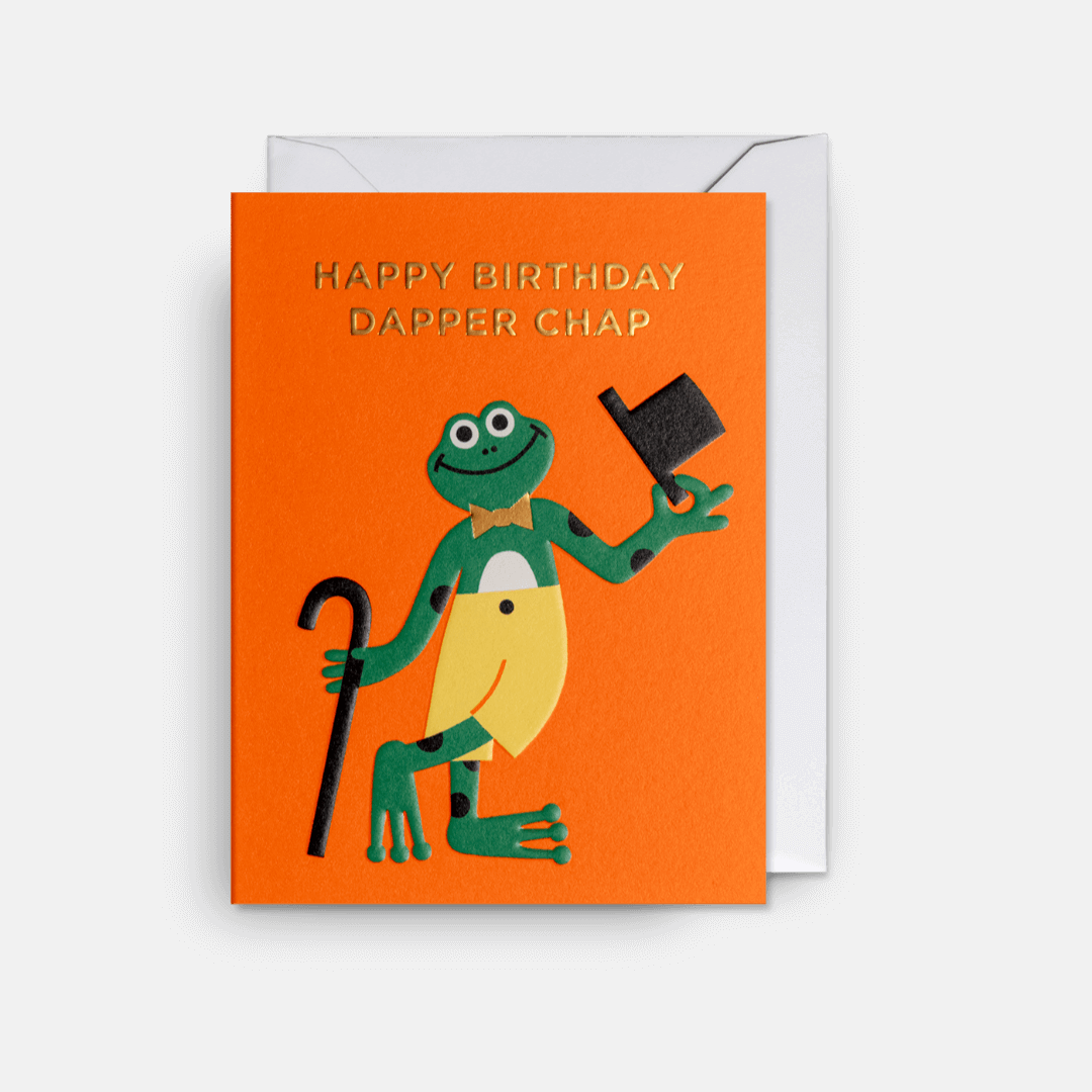Dapper Chap Birthday Mini Greetings Card