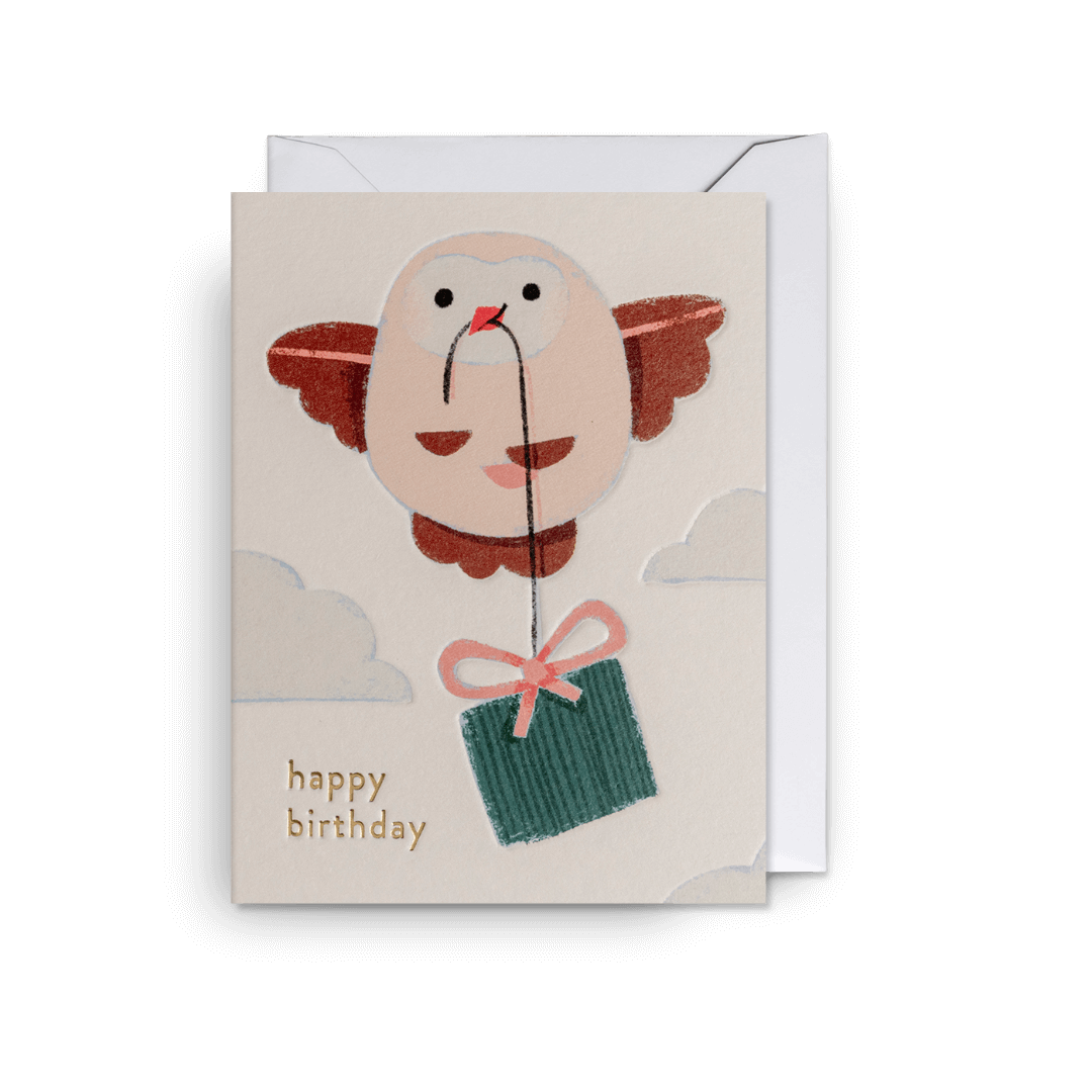 Birthday Owl Mini Greetings Card