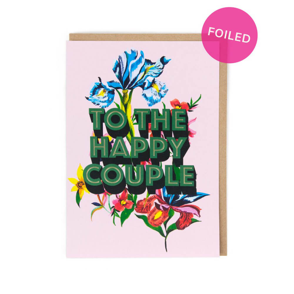 Happy Couple Wedding Greetings Card