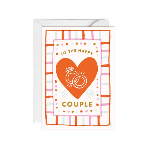 Happy Couple Wedding Greetings Card