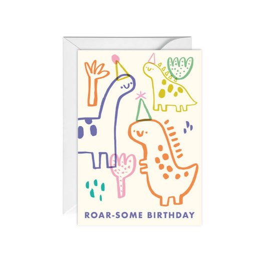 Roarsome Birthday Greetings Card
