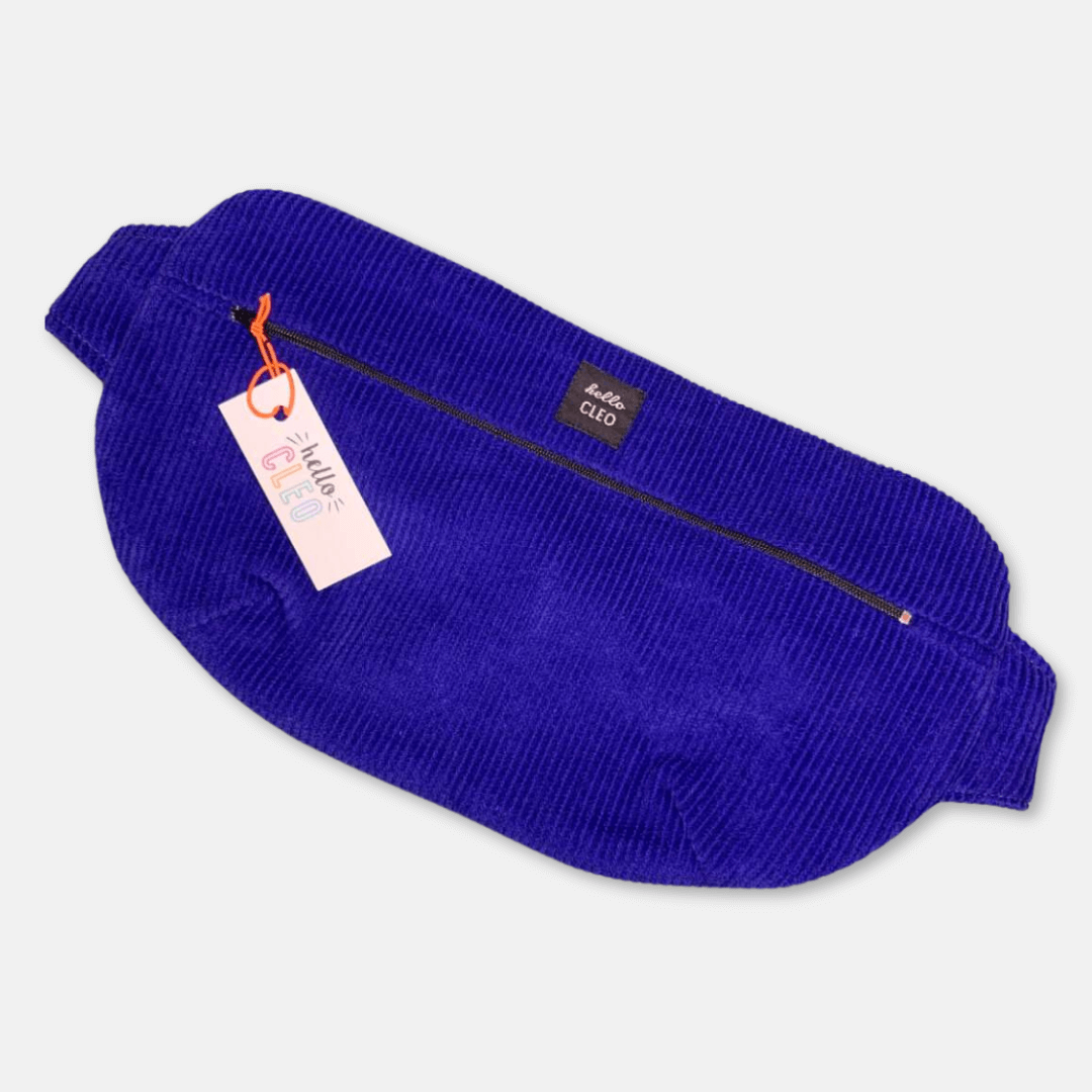 Blue Corduroy Bum Bag