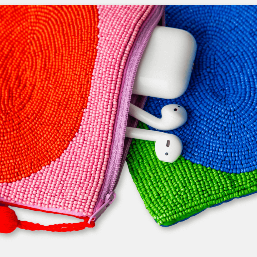 Medium Beaded Pouches