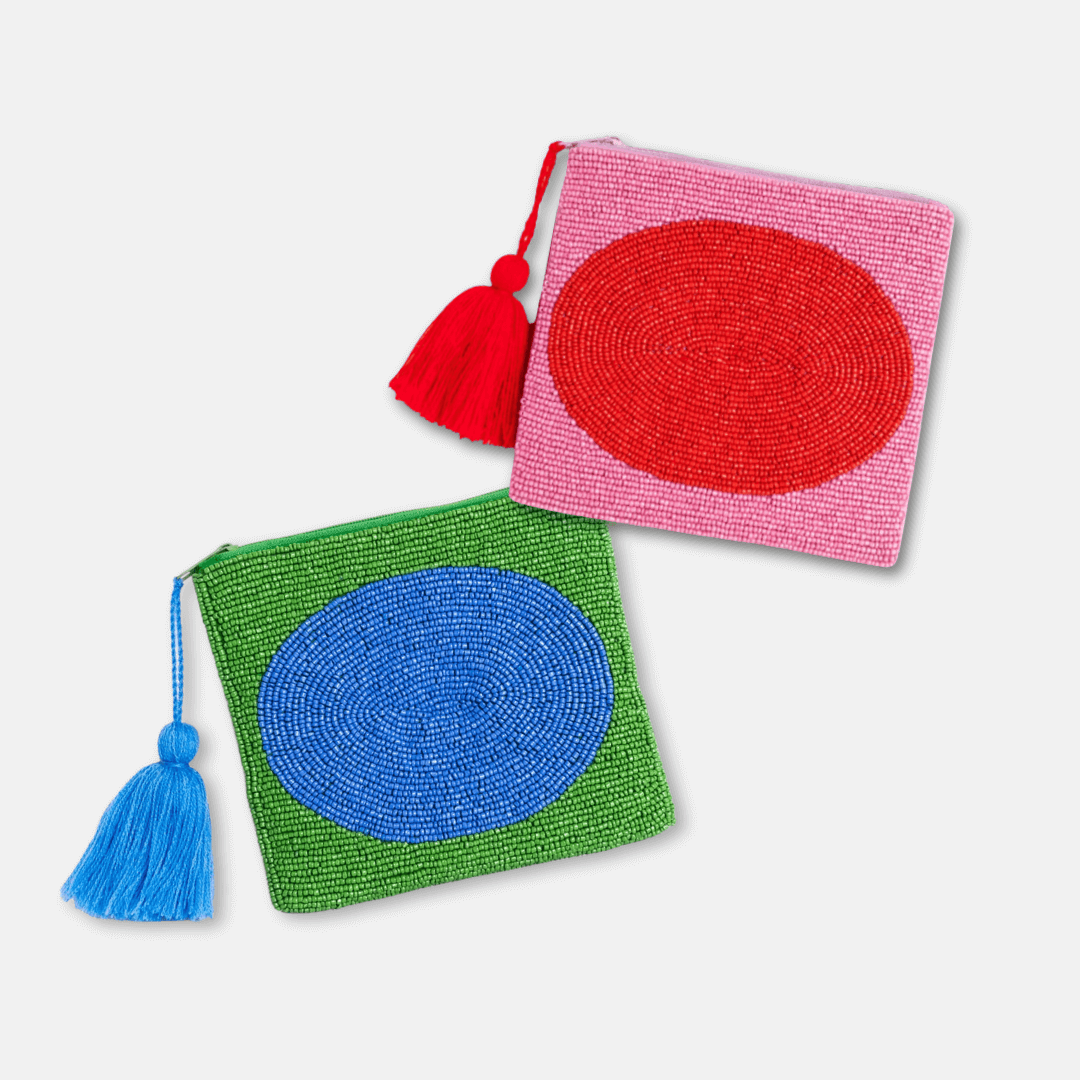 Medium Beaded Pouches