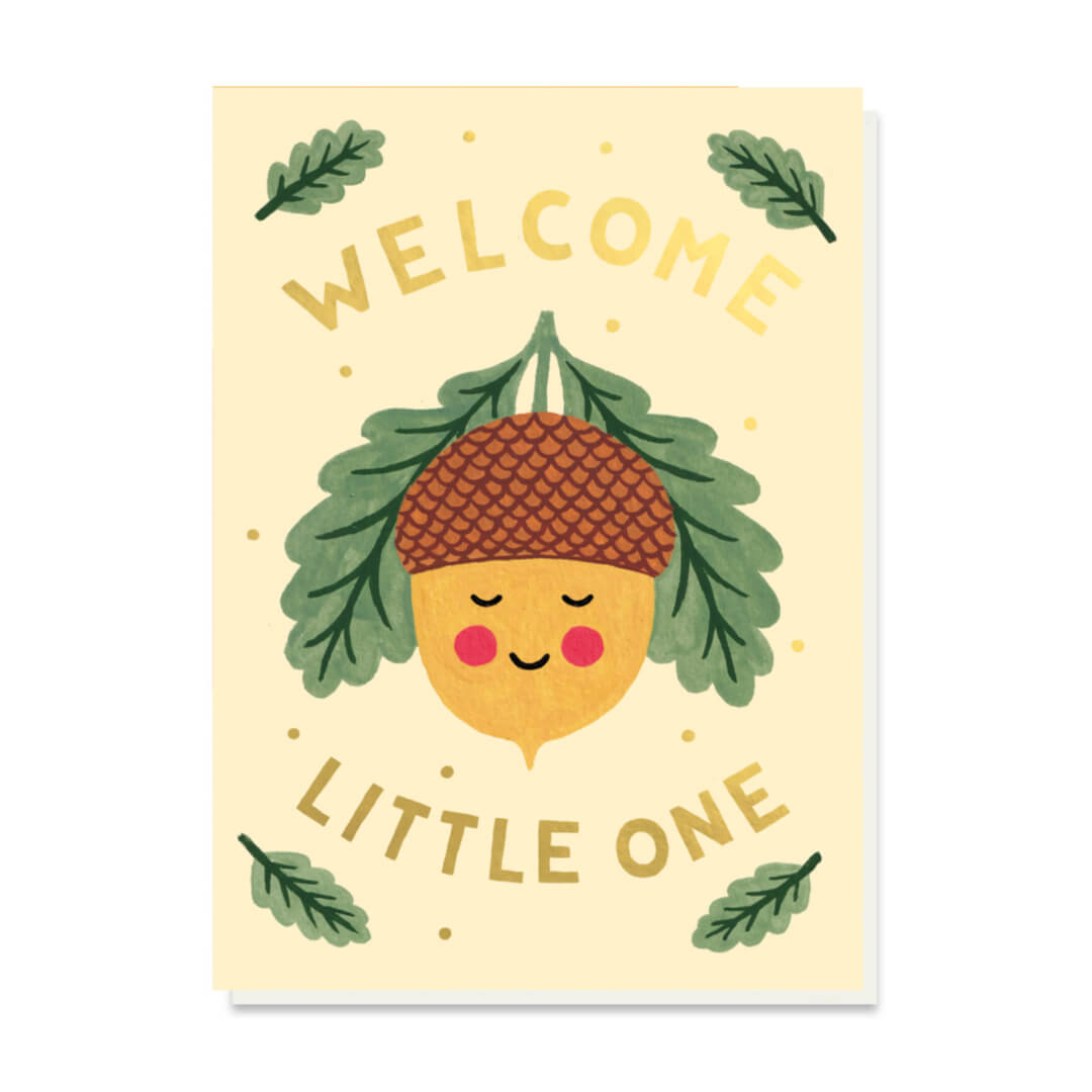 Little Acorn Greetings Card