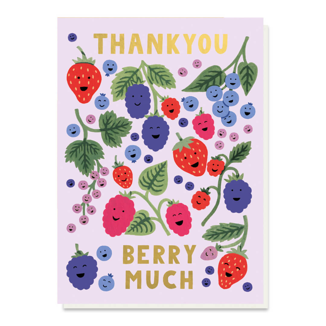 Thank You Berry Much Greetings Card