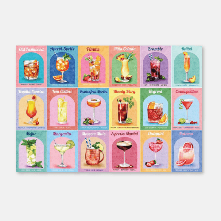 Colourful Cocktails 1000 Piece Puzzle