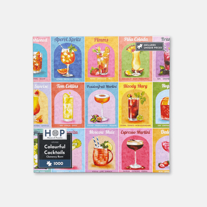 Colourful Cocktails 1000 Piece Puzzle