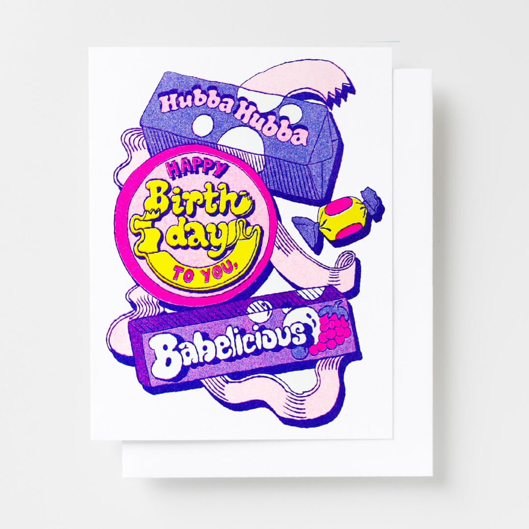 Hubba Hubba Birthday Greetings Card