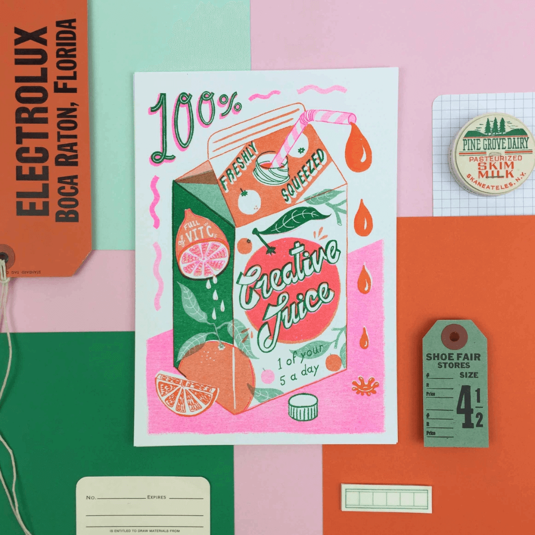 Creative Juice A5 Riso Print