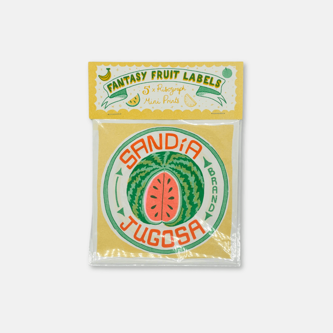 Fruit Labels Riso Print Pack