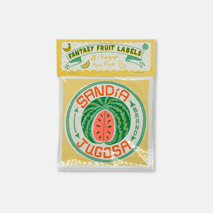 Fruit Labels Riso Print Pack