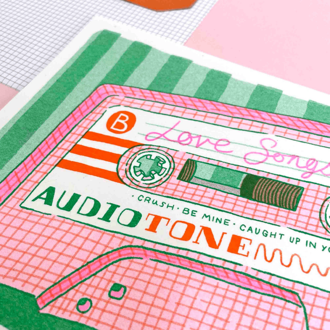 Mixtape A5 Riso Art Print