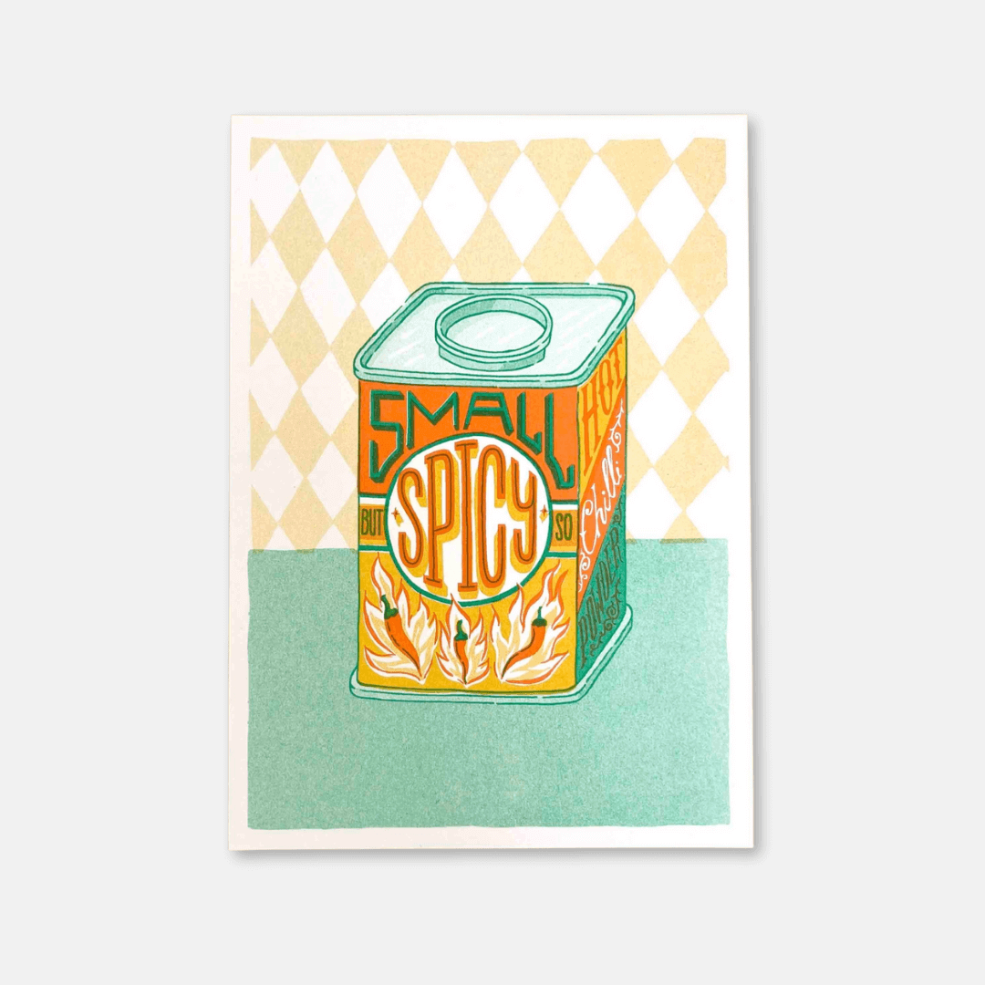 Small But So Spicy A5 Riso Art Print