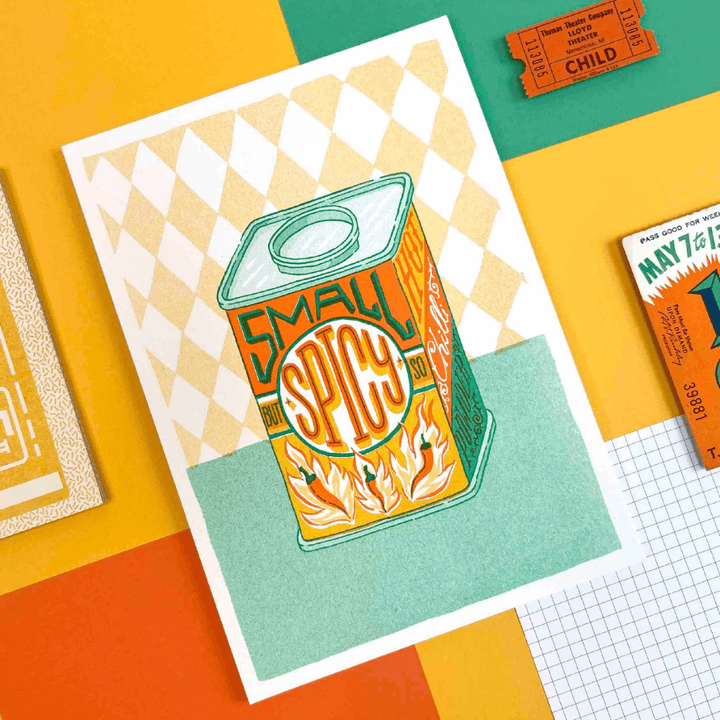 Small But So Spicy A5 Riso Art Print
