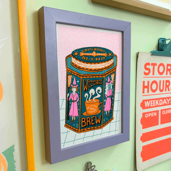 Witches Brew A5 Riso Art Print