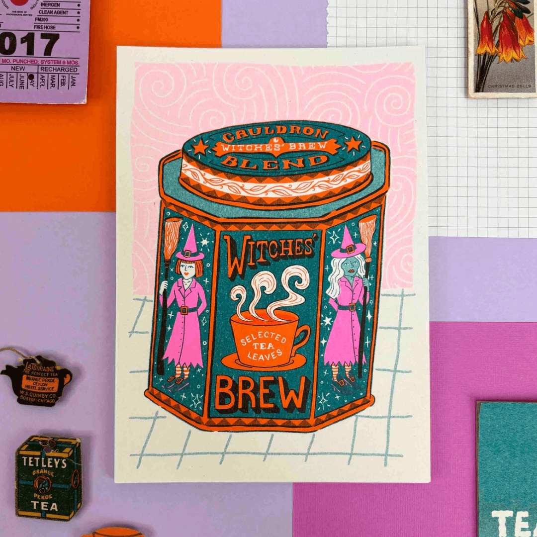 Witches Brew A5 Riso Art Print