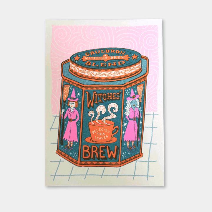 Witches Brew A5 Riso Art Print