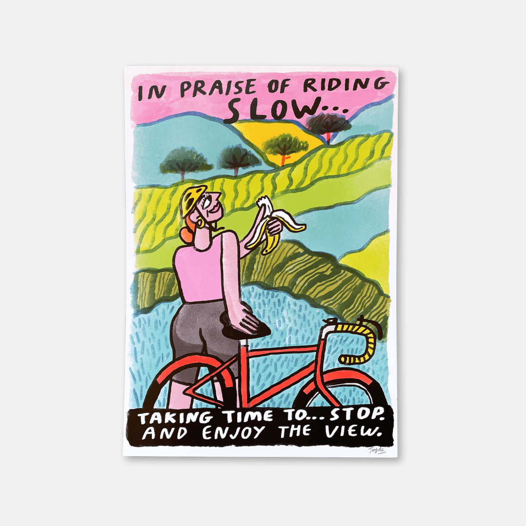 Riding Slow A3 Art Print
