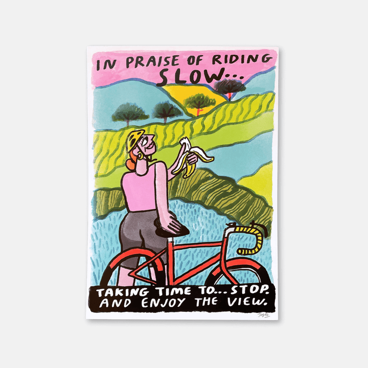 Riding Slow A3 Art Print