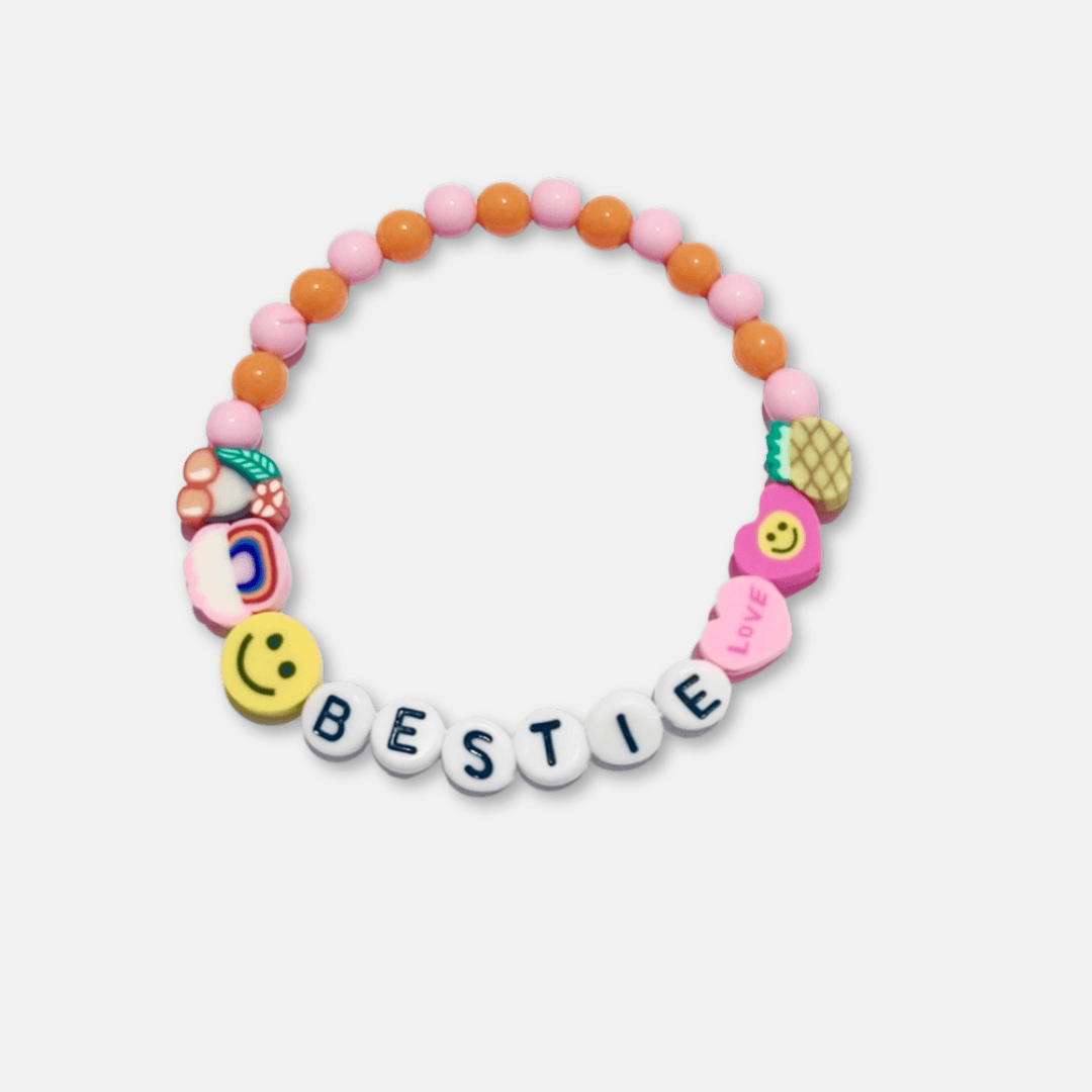 Bestie Wrestlers Greetings Card with Bracelet