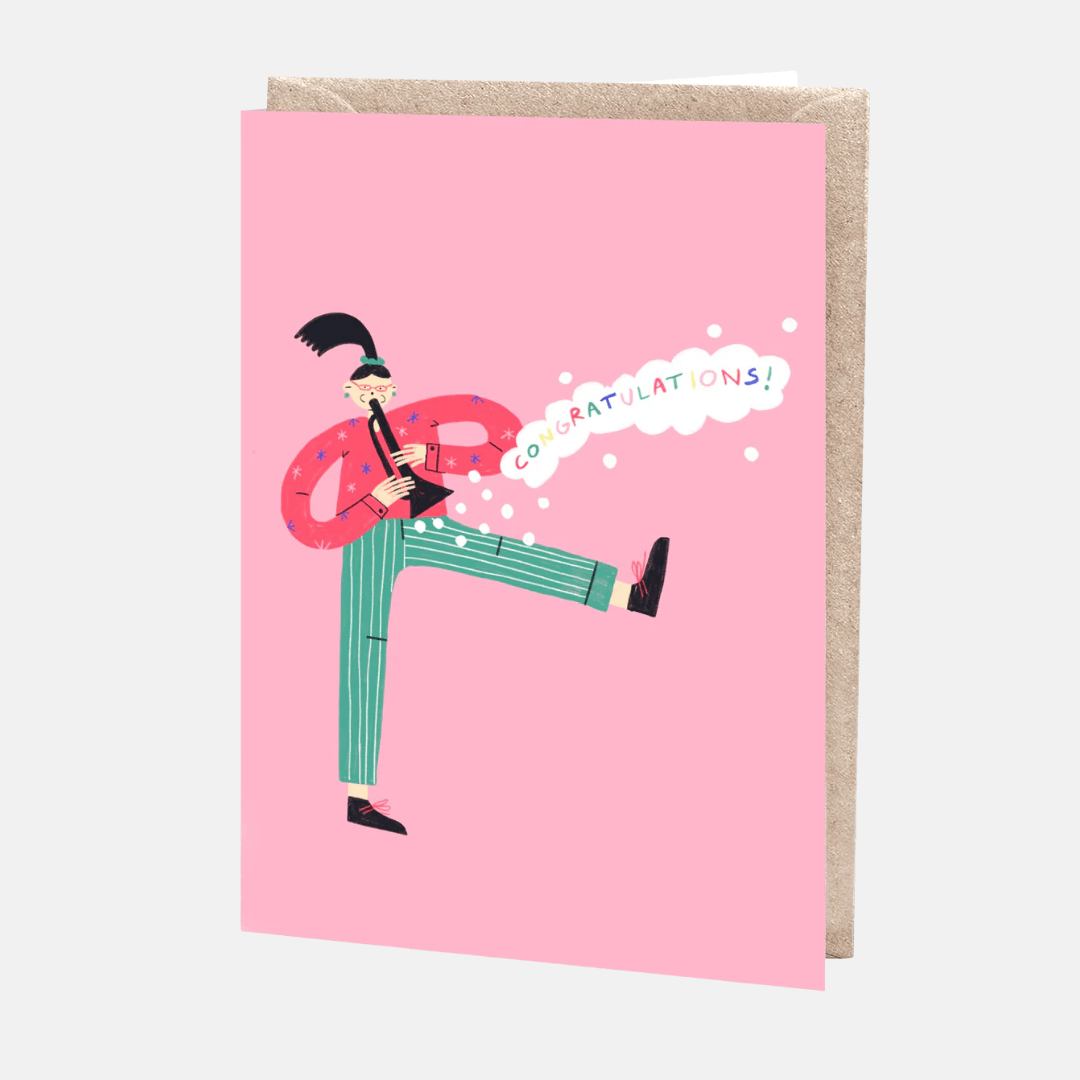 Congratulations Trumpet Greetings Card