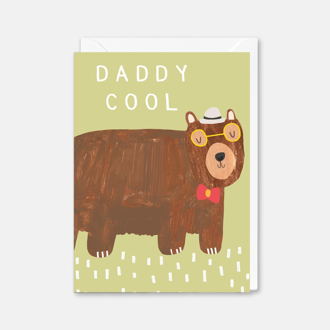 Daddy Cool Bear Greetings Card