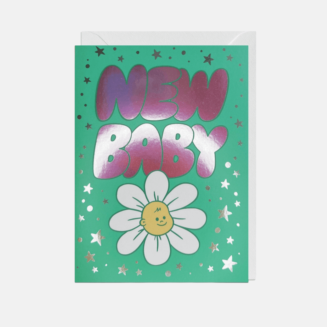 New Baby Foil Greetings Card