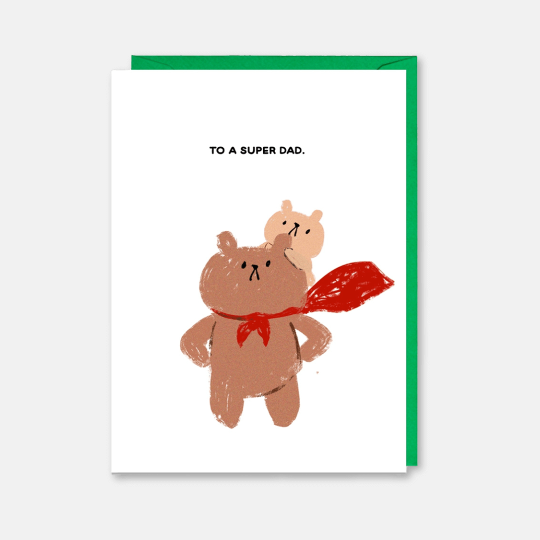 Super Dad Greetings Card