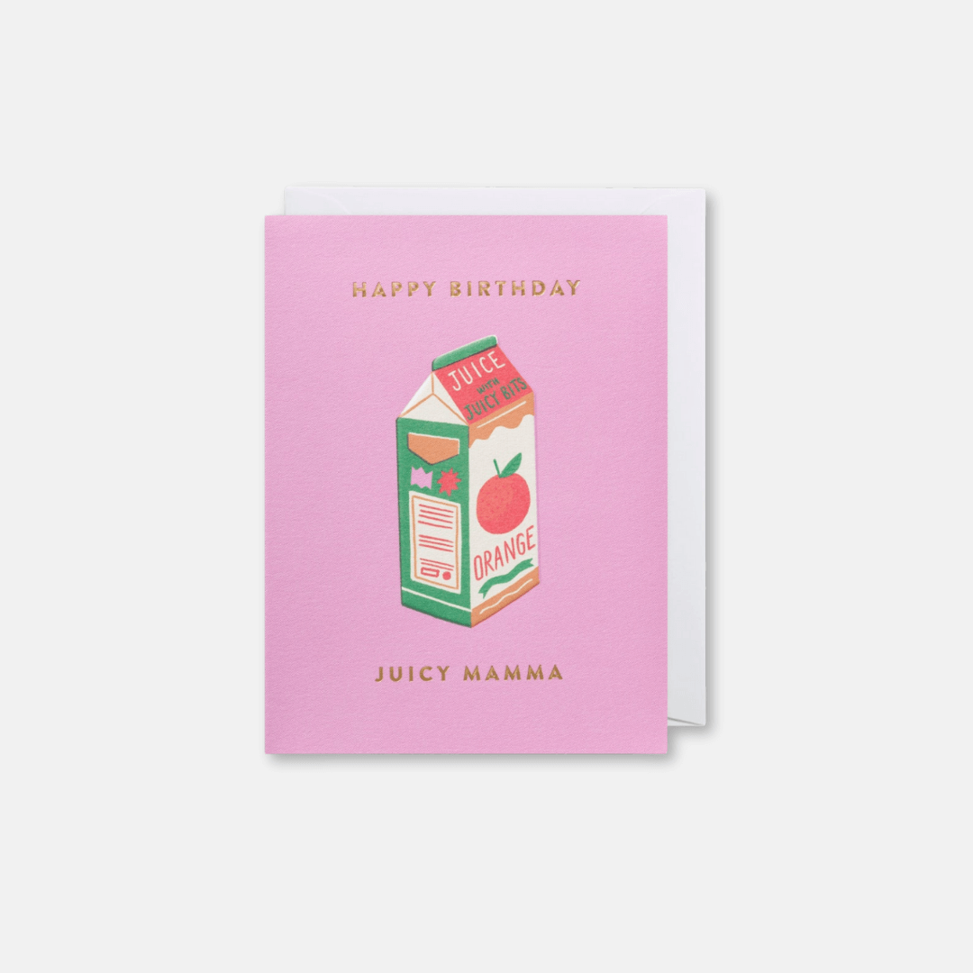 Juicy Mamma Birthday Mini Greetings Card