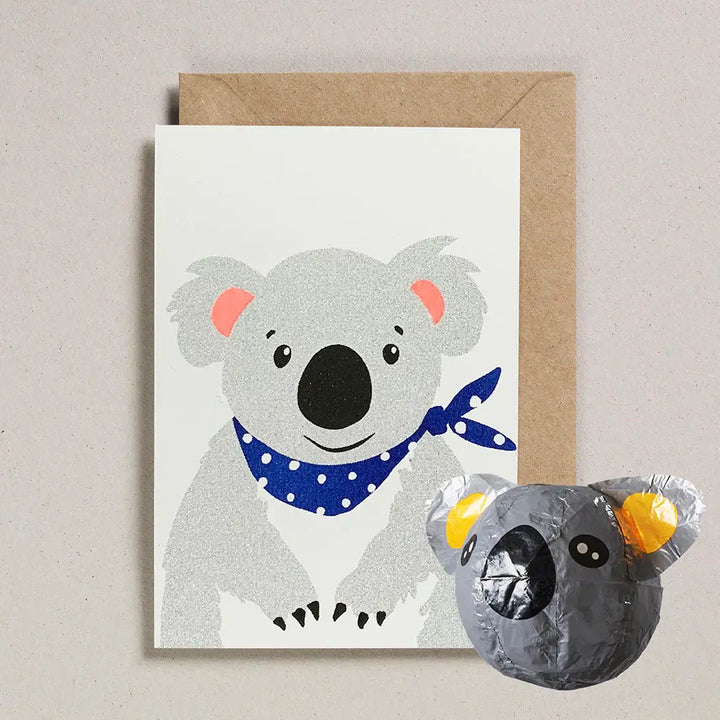 Koala Japanese Paper Balloon Cards