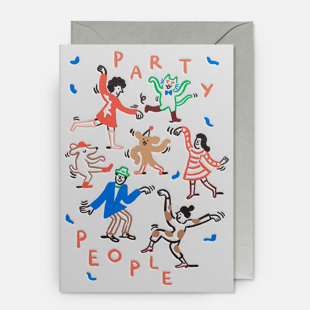 Party People Greetings Card