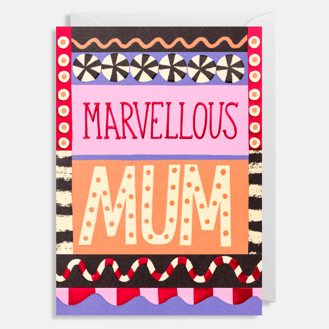 Marvellous Mum Greetings Card