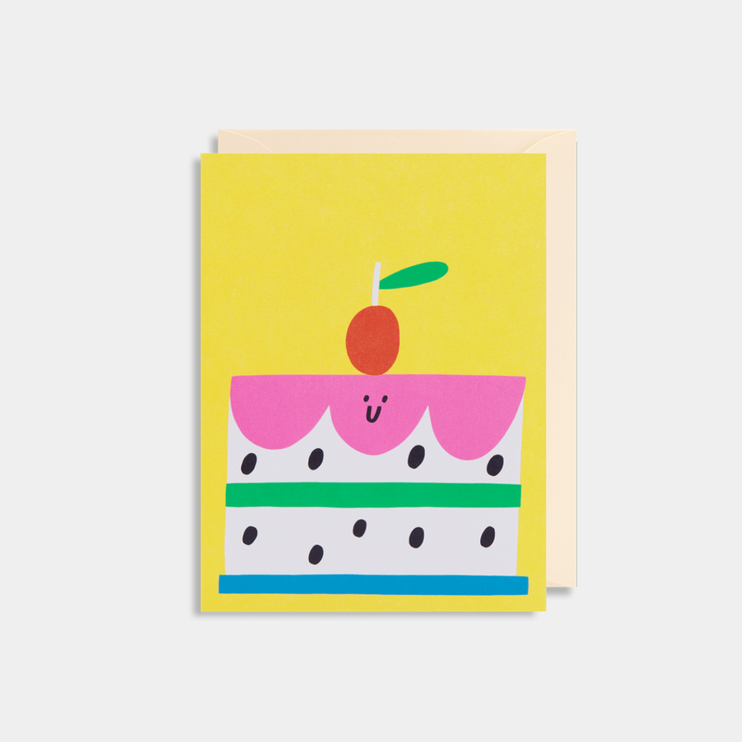 Smiley Cake Mini Greetings Card