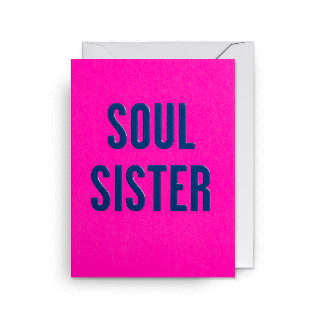 Soul Sister Mini Greetings Card