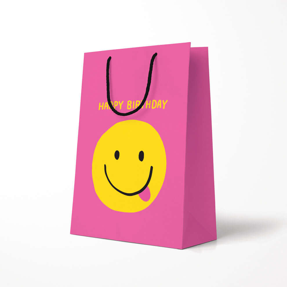 Smiley Face Birthday Gift Bag