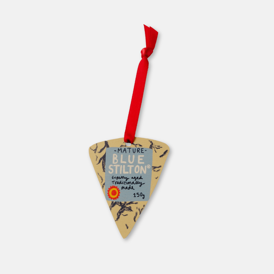 Stilton Cheese Wooden Decoration